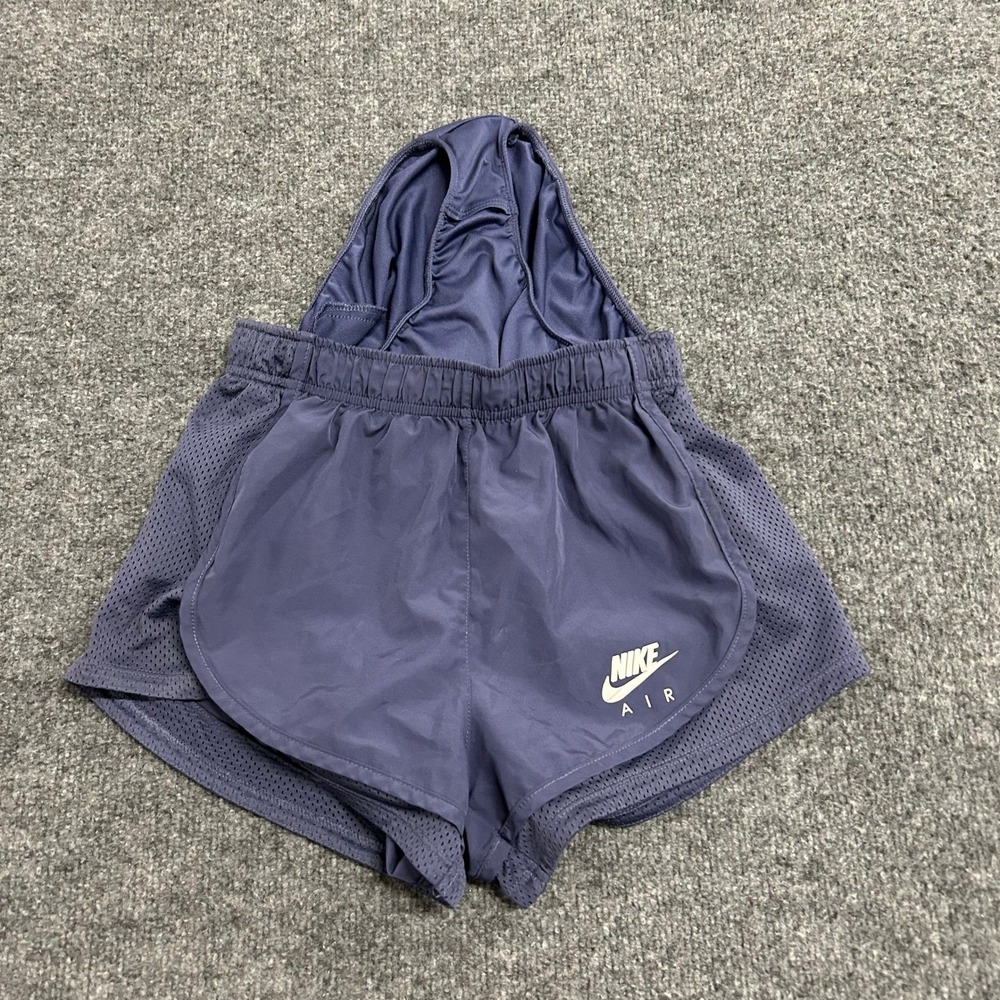 Nike Shorts Womens Size XS Navy Blue Air Dri-Fit Mesh Athletic Running Workout